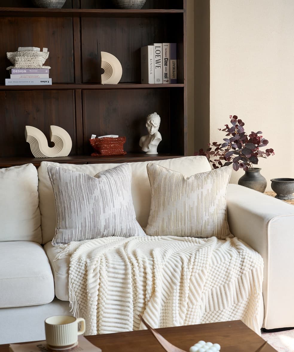 Multi-Weave Jacquard Cushion Cover