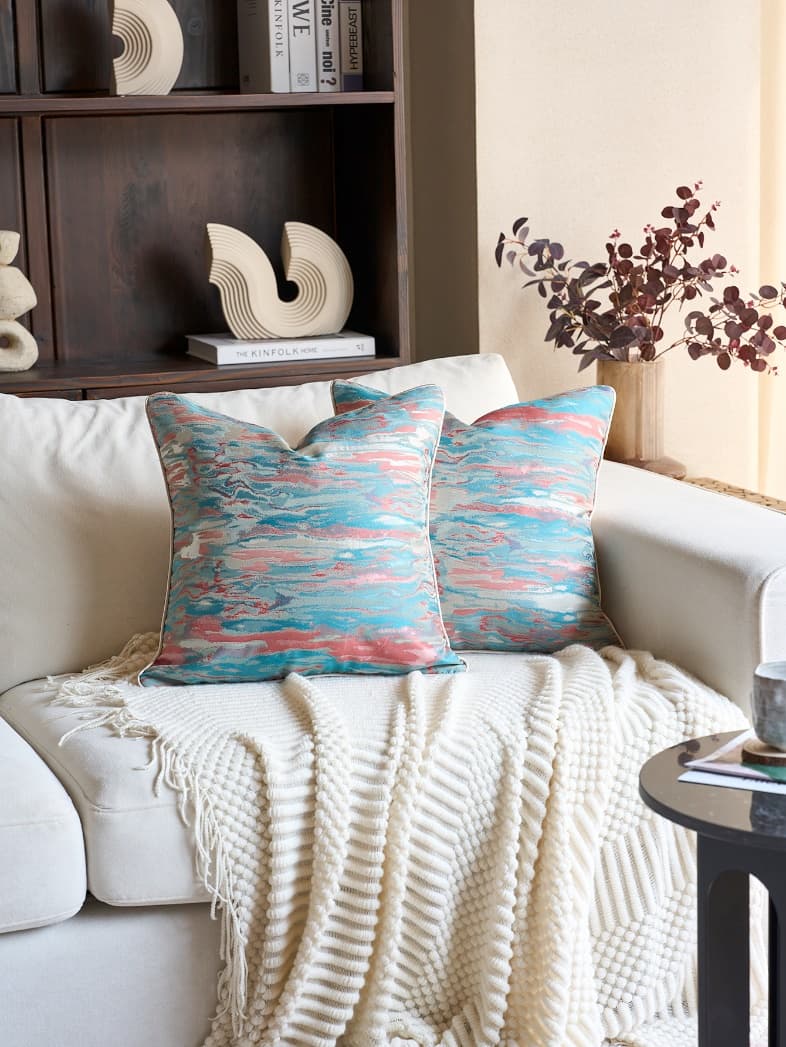 Sea Cloud Jacquard Cushion Cover 2
