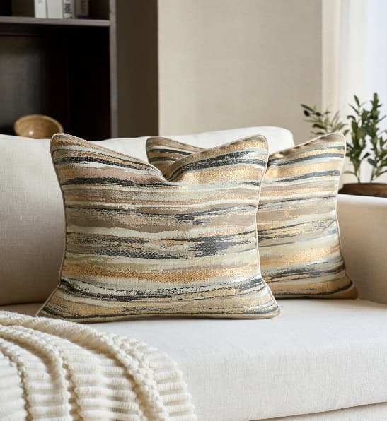 Abstract Sunset Jacquard Cushion Cover 3