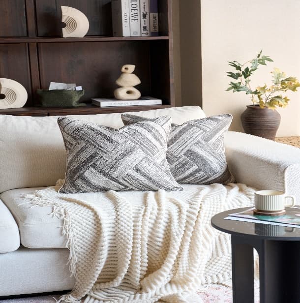 Bohemian Stripe Jacquard Cushion Cover 3