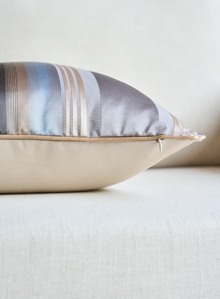 Classic Transition Stripe Jacquard Cushion Cover 3