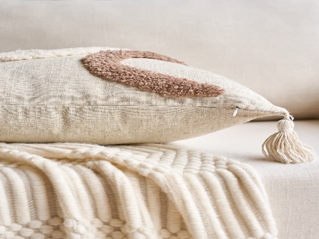 Tufted Embroidered Cushion Cover 3